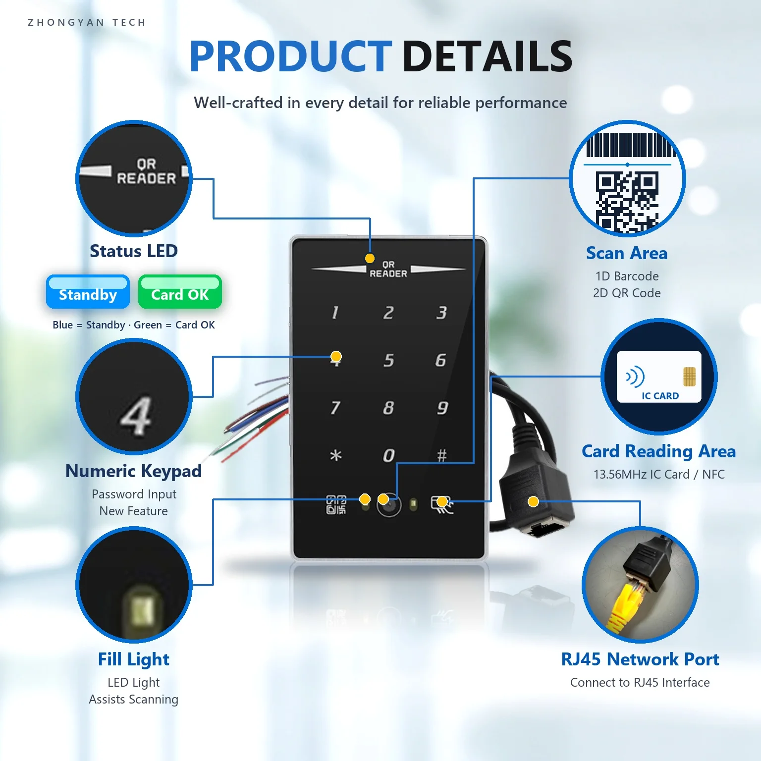 20000 Users RFID TCP/IP HTTP MQTT Network QR Code Access Control Machine Remote Control Provide API Development Package