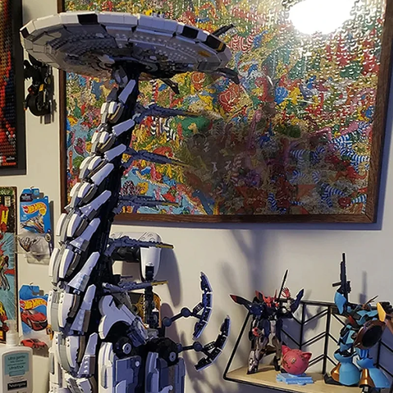 7401 قطعة MOC الأفق صفر الفجر Tallneck اللبنات نسخة ضخمة الزرافة نموذج الطوب جمع اللعب هدية للبالغين والأطفال