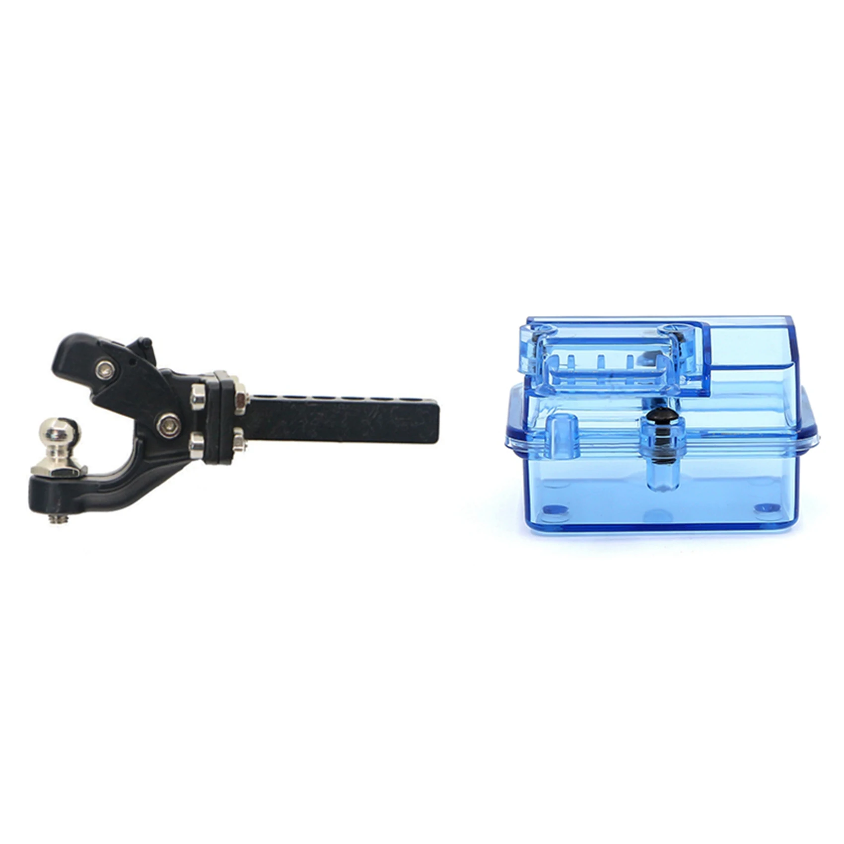 

B05C-Hitch Trailer Hook For 1:10 Scx10 90046 90047 Traxxas Trx4 With Receiver Receiving Box For Huanqi 727 / Slash RC Ca