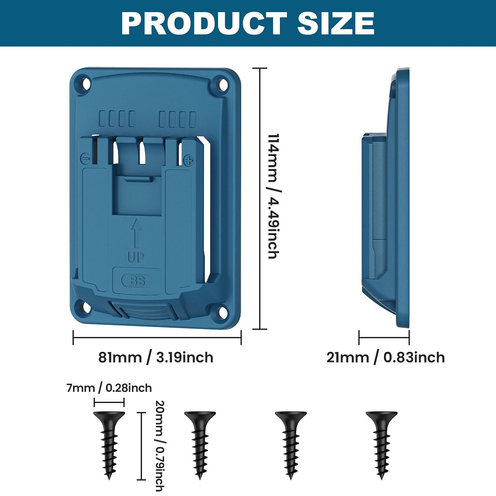 Für Dewalt/Milwaukee/Makita/Bosch/Ridgid/AEG 18V Akku-Werkzeughalter Wandmontage Werkzeughalterung Befestigungsvorrichtung Werkzeughalter – Detail 21
