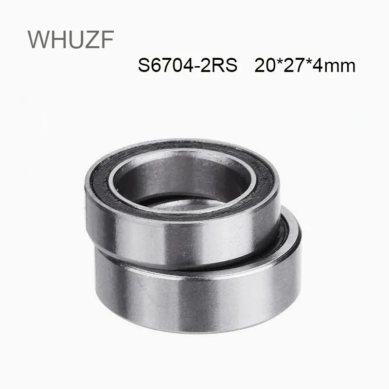 

WHUZF 5/10pcs/lot S6704-2RS S6704RS 20*27*4mm ABEC-5 Thin Stainless Steel Ball Bearing Double Rubber Deep Groove Ball bearing