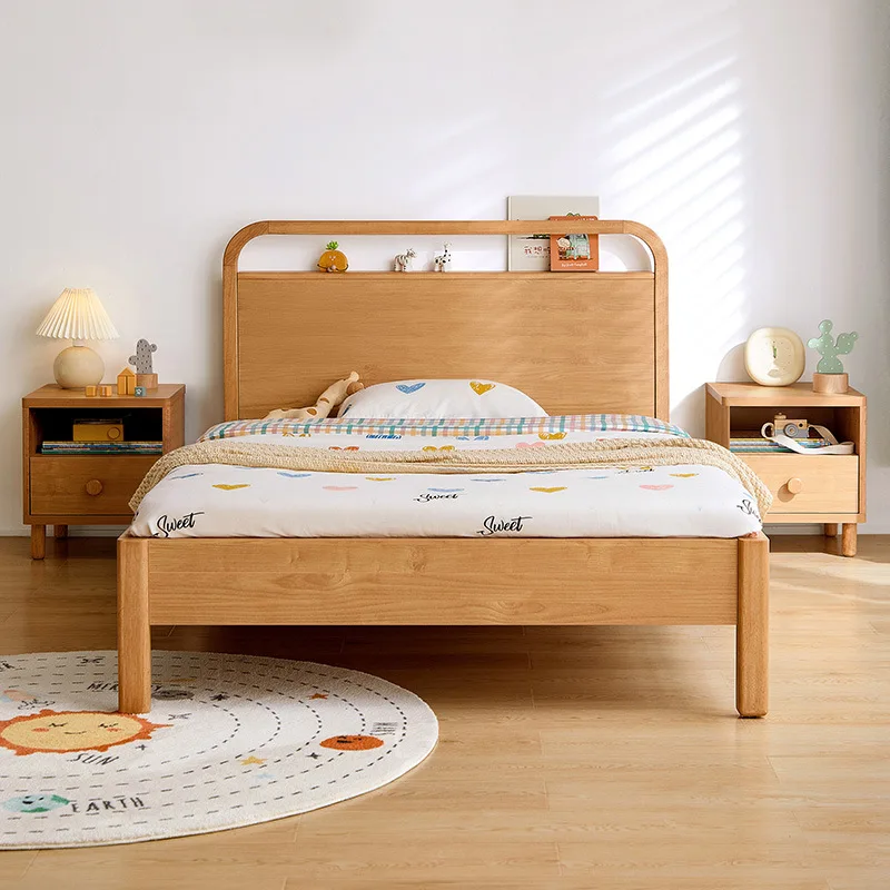 

1.2 meters children's box bed storage bed storage modern simple solid wood drawer single bed small apartment high box bed