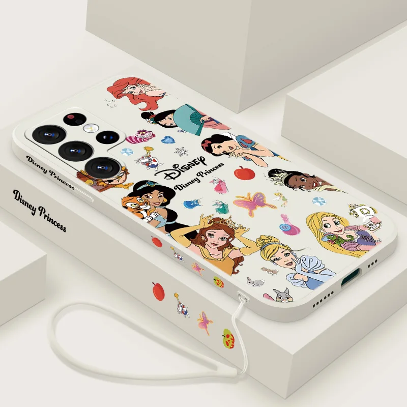 Disney Princess Villains Liquid Left Rope Phone Case For Samsung S10 S20 S21 S22 S23 S24 Plus Lite Ultra FE Cover Silicone Soft - náhled 6