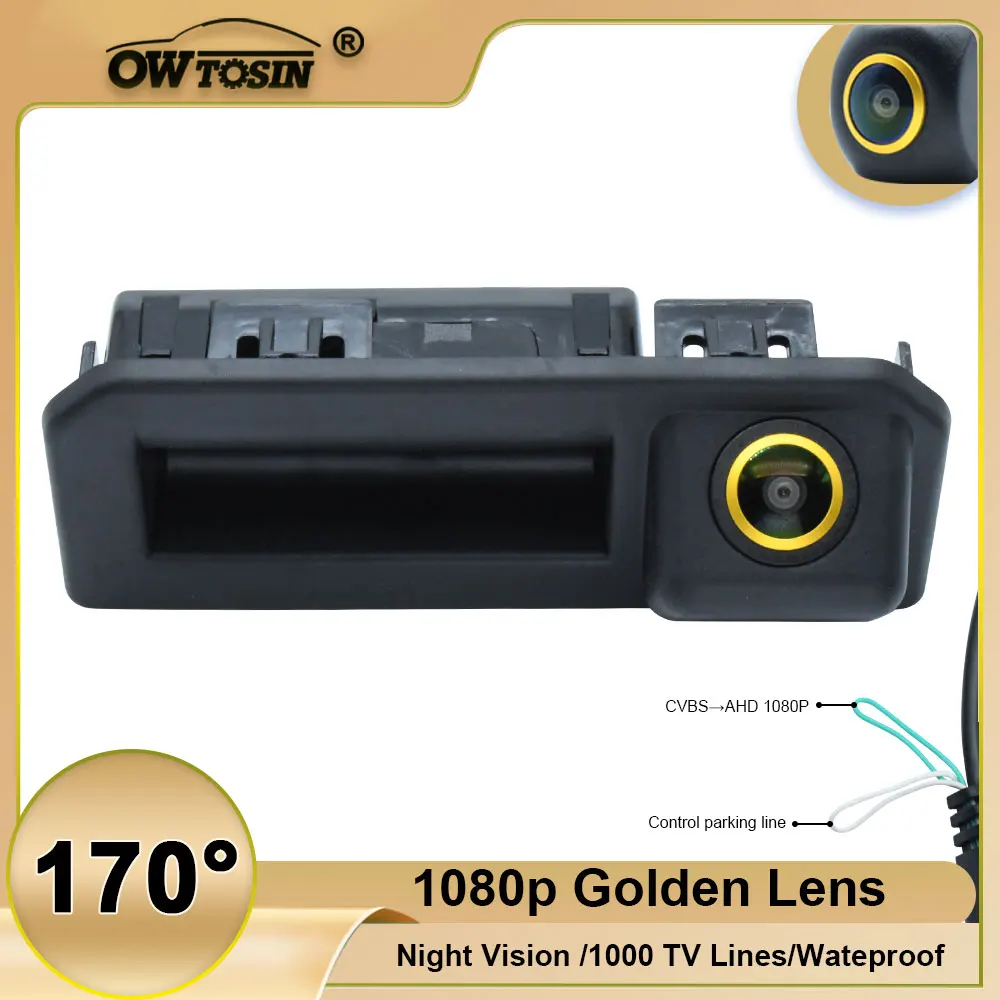 

170°Golden Vehicle AHD 1080P Trunk Handle Rear View Camera For Audi A1 Q2 Q2L A5 Q5L Q3 A6L Porsche Cayenne Reverse Car Camera