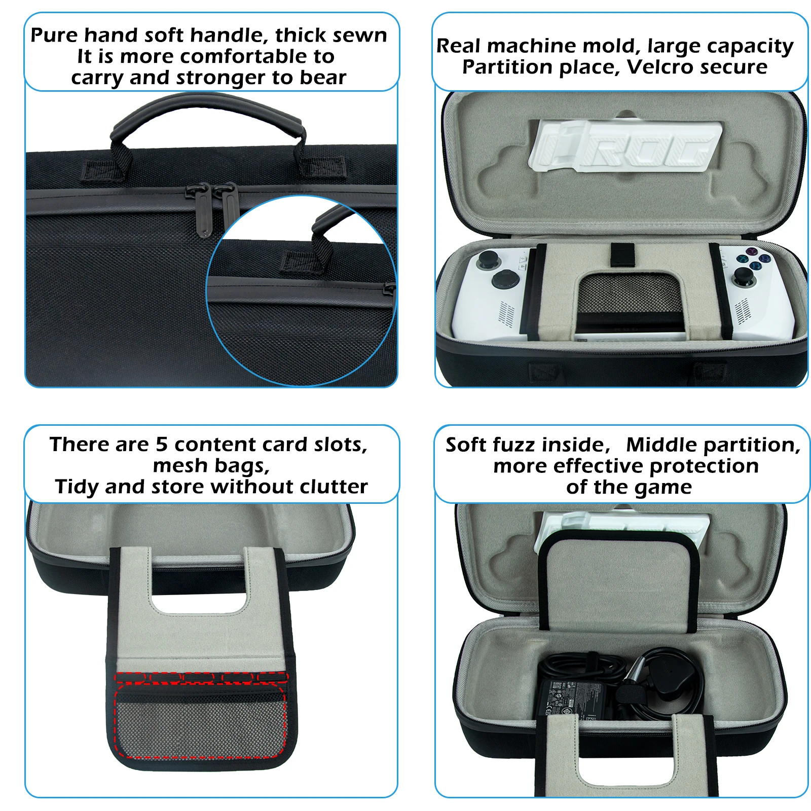 New Hard EVA Portable Carrying Case Bag Shockproof Protective Travel Case Storage Bag for Asus ROG Ally X Console Accessories