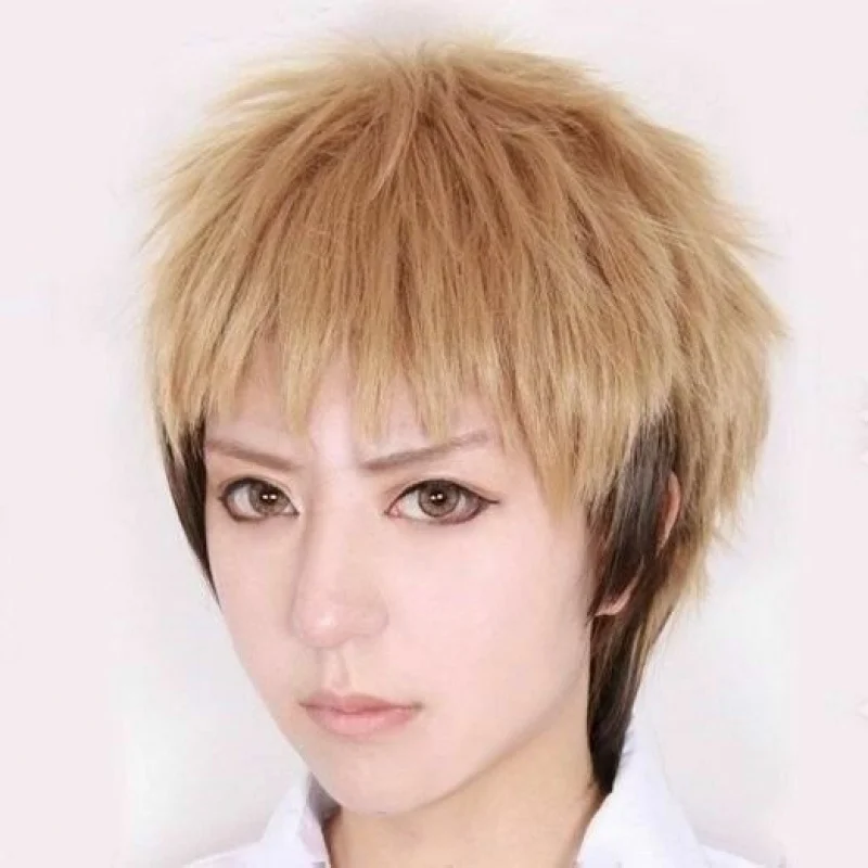 For Cosplay Attack on Titan Jean Kirschstein Synthetic Short Brown Full Wig