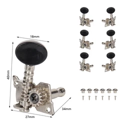 Replace Guitar Machine Heads Knobs Guitar String Tuning Pegs Machine Head Tuners 3L 3R For Electric Guitar Ukulele