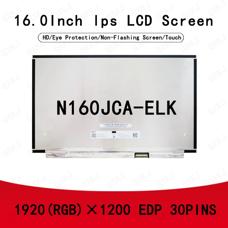 

30-контактный N160JCA-ELK 16,0 дюймов 1920*1200 60 Гц оптовая продажа для ЖК-панели, замена экрана монитора ноутбука
