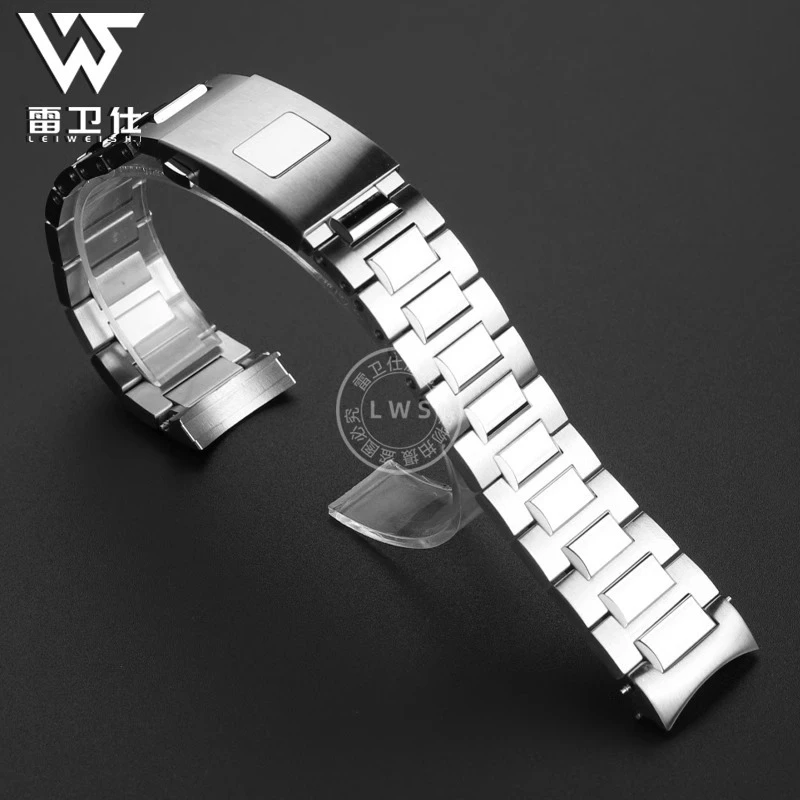 20mm Solid Curved End Strap For IWC Portugal Watch Band Timer IW371607 Men 358312 High Quality 316L Stainless Steel Watch Strap