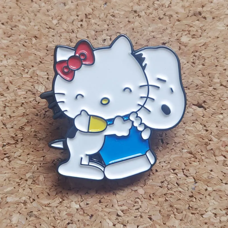 Sanrio snoopy esmalte pinos amendoim broches bonito cão lapela emblemas mochila colar moda jóias presente para amigos