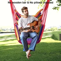 Columpio de silla hamaca tejida a mano, silla colgante de tela para uso interior y exterior, resistente y cómoda, 1 ud.