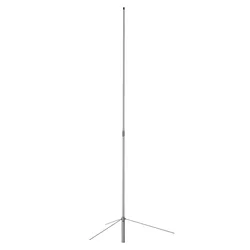 Amateur Mobile Base Station Antenna Tunable GMRS Vertical Ground Antennas VHF / UHF 100W 6.0dBi SO239 Connector with Scale Mast