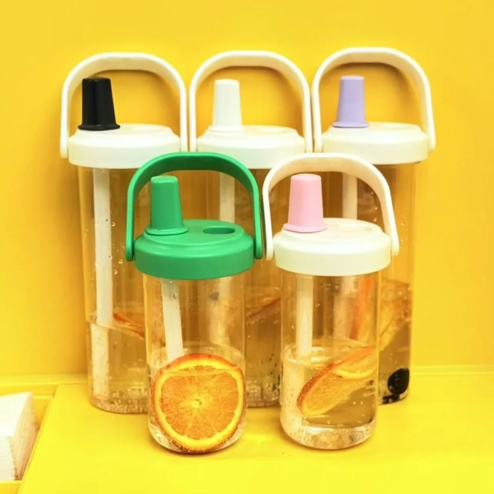 

Fashion Plastic Straw Cup Large Capacity Anti-fall Drink Cup Straigh Drinking Water Bottle Outdoors