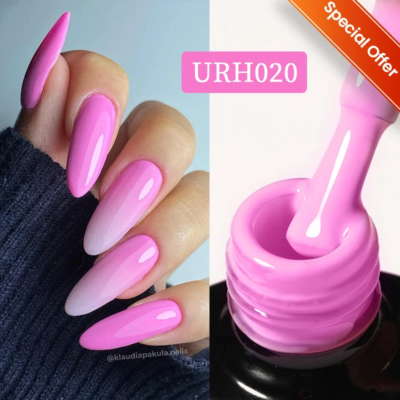 UR SUGAR ピンクパープルシリーズ ジェルネイルポリッシュ セミパーマネント ソリッドネイルジェル バーニッシュ ソークオフ UVジェル ベース トップコート ネイル用