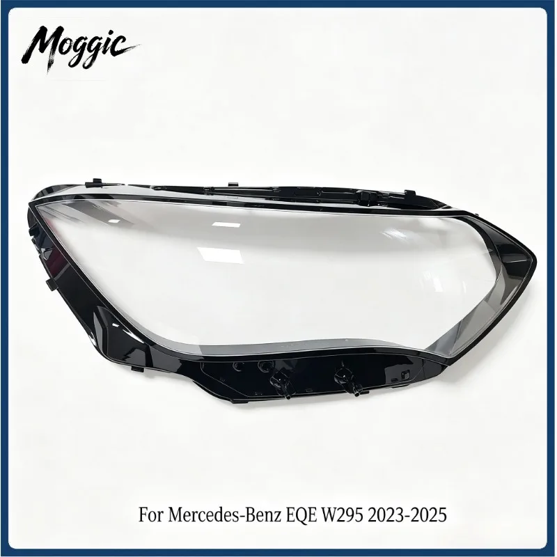 Moggic Car Headlamp Clear Lens For Mercedes EQE W295 23-25 Left Right PC Lamp Housing With Seal Glue Option
