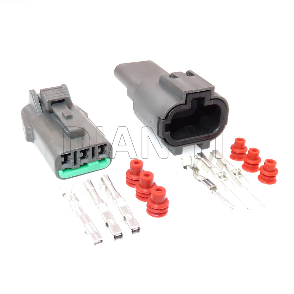 1 Set 3 Way Auto Waterproof Wire Socket With Cables AC Assembly PB015-03320 PB015-03850 PB011-03327 7123-7730-40 7222-7730-40