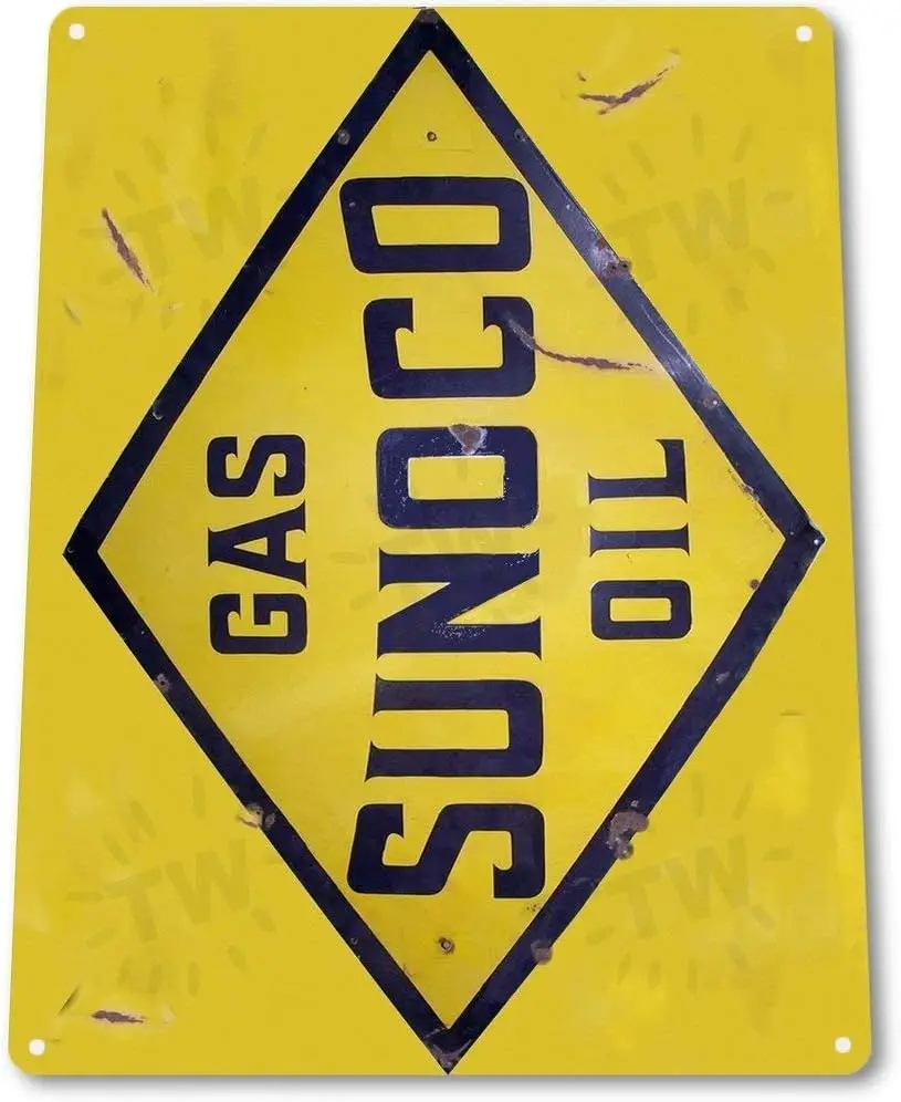 Unoopler Blechschild Gas Öl Metallteile Service Autowerkstatt Garage A635