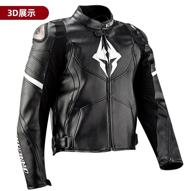 KAIDANMO Motorcycle Jacket Male Waterproof Winter Warm Racing Suit Motorcycle Female Windproof Rain and Fall Leather Set