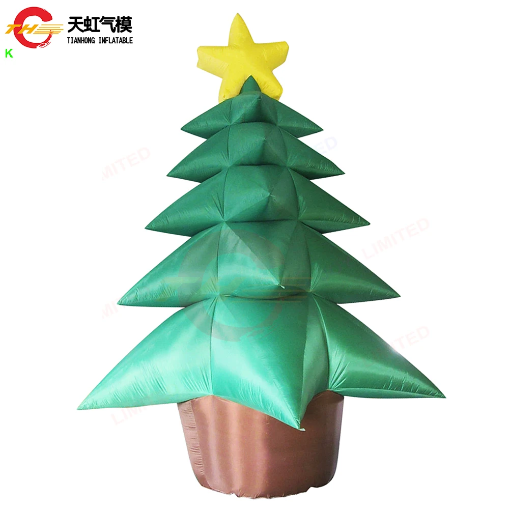 Fast Air Shipping  4m/6m/8m Tall Giant Inflatable Christmas Tree Outdoor Inflatable Gift Tree Model for Xmas Decoration