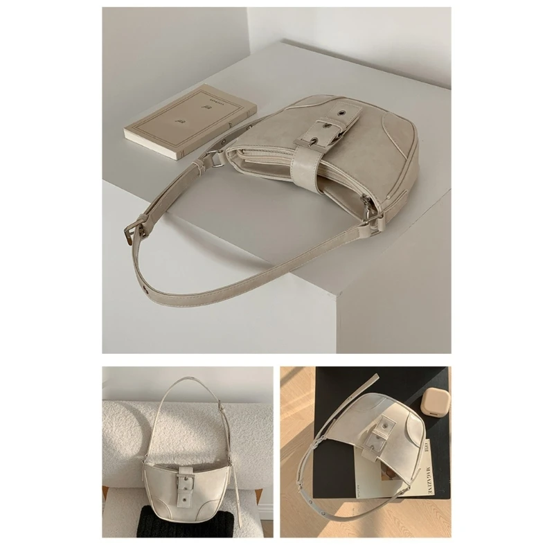 Sleek and Stylish PU Leather Underarm Bag Shoulder Handbag for Easy Organization