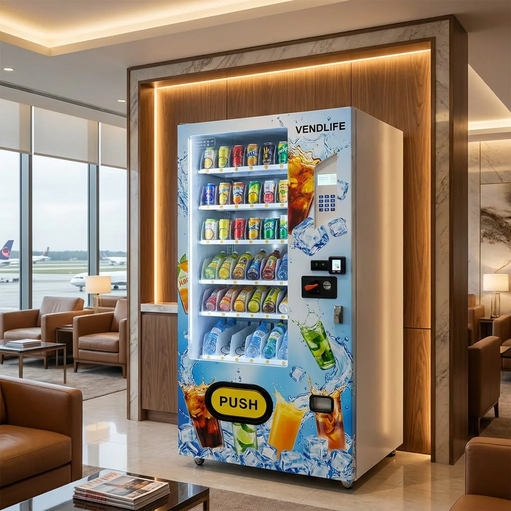 ماكينة بيع ذاتية الخدمة رفيعة  - مراجعة Food Energy Snacks وسعره