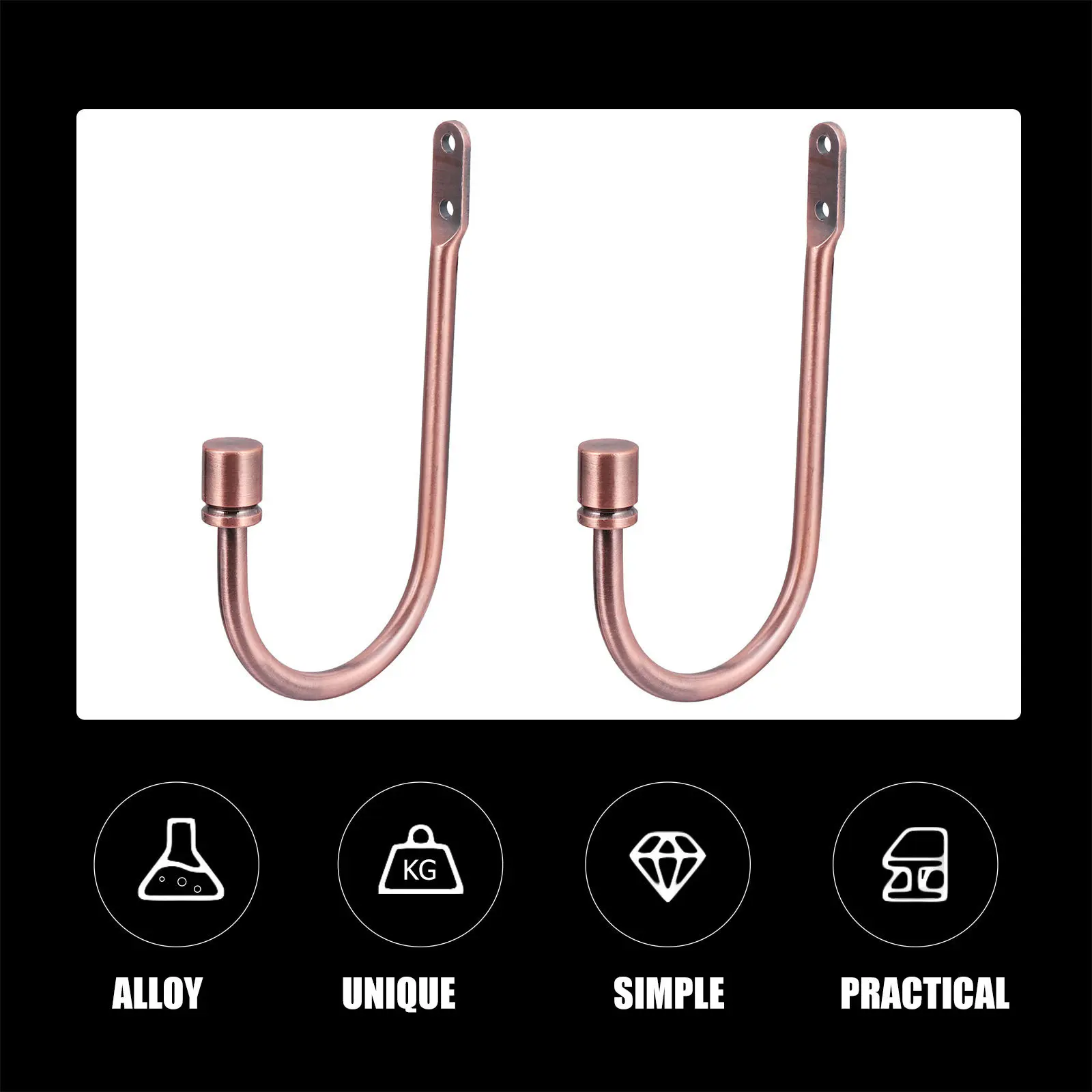 Curtain Hooks Wall Mounted Modern Elegant Home Decor Tie Backs Holder For Living Room Bedroom Window Decoration view 4