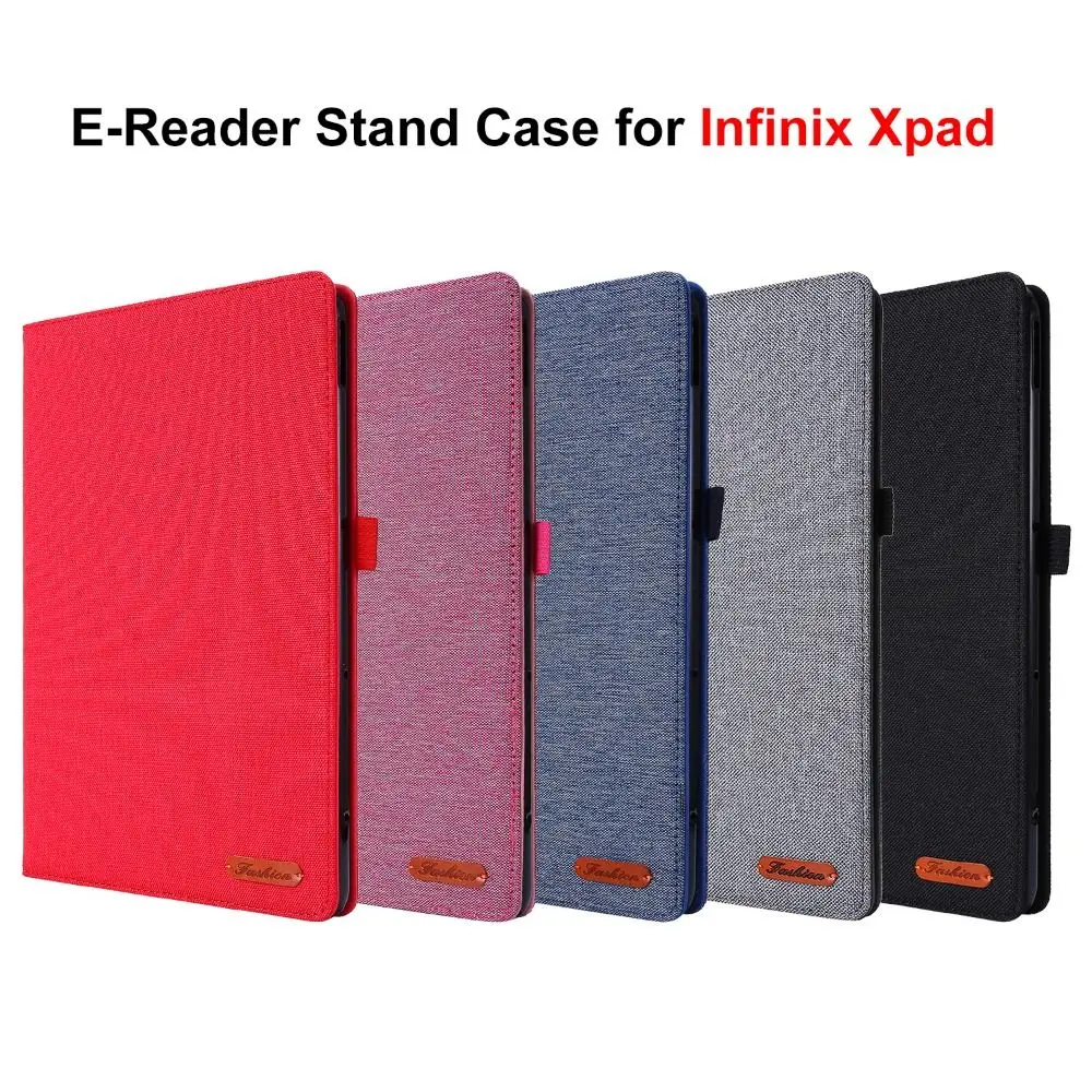 

Auto Wake/Sleep 11 Inch E-Reader Stand Case with Card Slots Wear-resistant Folio Sleeve Shockproof Anti-fall for Infinix Xpad
