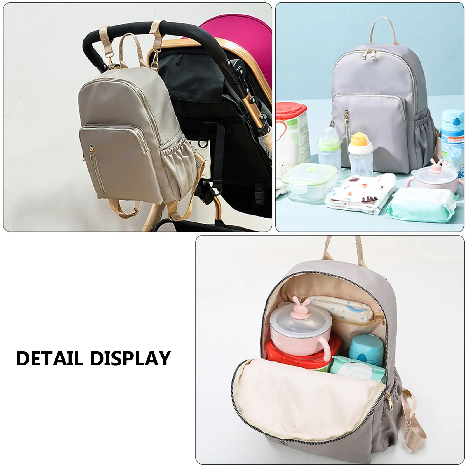 

Mother Baby Backpack Oxford Large Capacity Stroller Diaper Bag Nursery Commuting Breast Pump Bottle Organizer Travel Supply