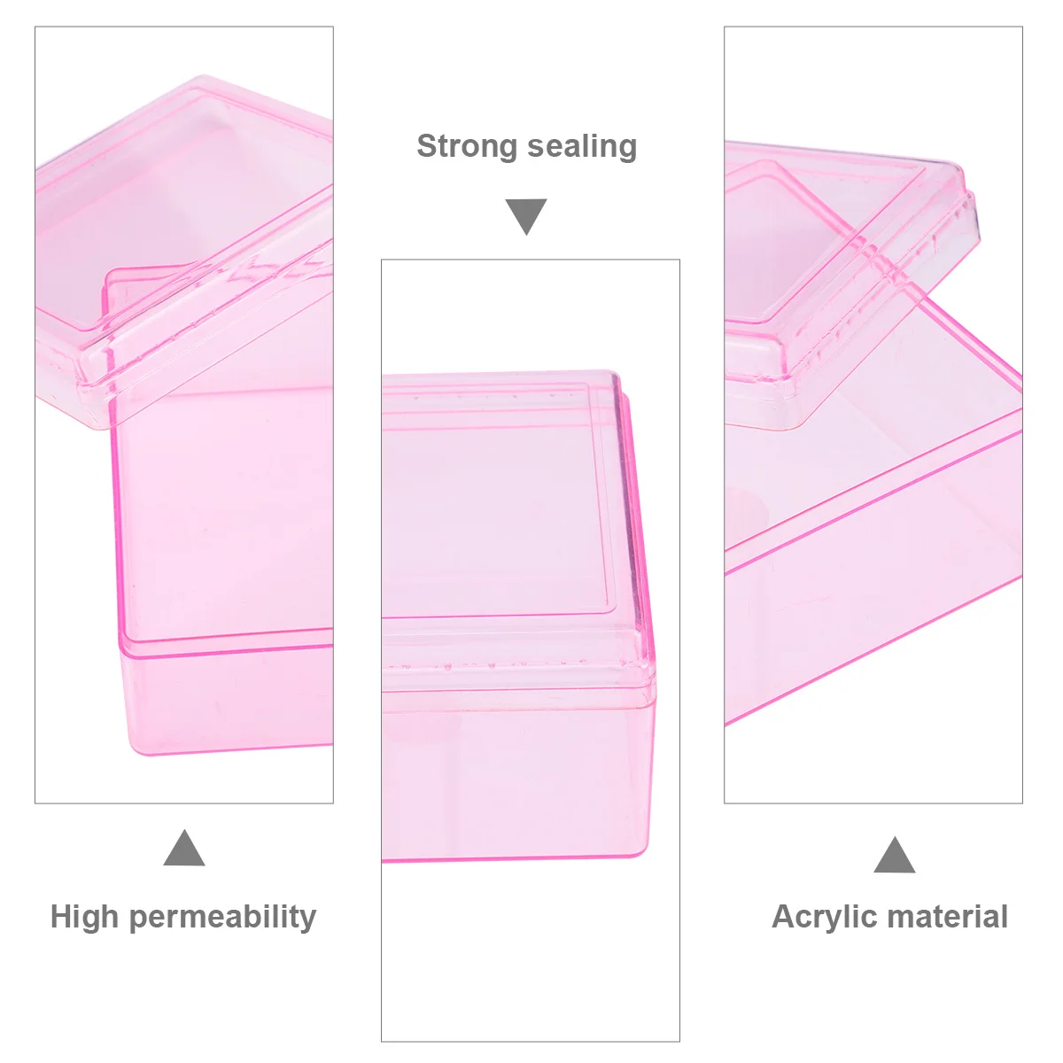 

6pcs Wedding Candy European Style Square Plastic Gift Packaging Boxes For Party Bridal Shower Holiday Birthday Clear