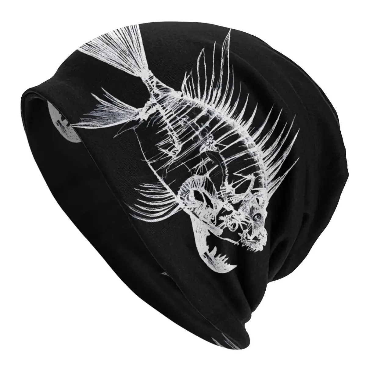 Pike Hunter Fish Fishing Skullies Beanies Caps Fish Bone Thin Hat Sport Sports Bonnet Hats for Men Women