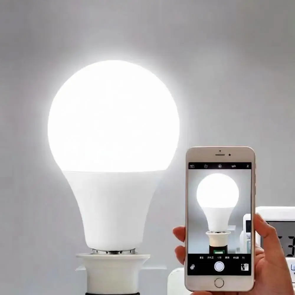 A60 LED Lamp Bulb Energy Efficient Plastic Aluminum E27 B22 E26 Base 3W To 24W Indoor Residential Lighting Bright Light