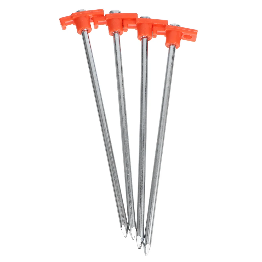 

Heavy Landscape Anchors Spikes Tarp Stakes Tent Beach for Gardening Artificial Metal Ground