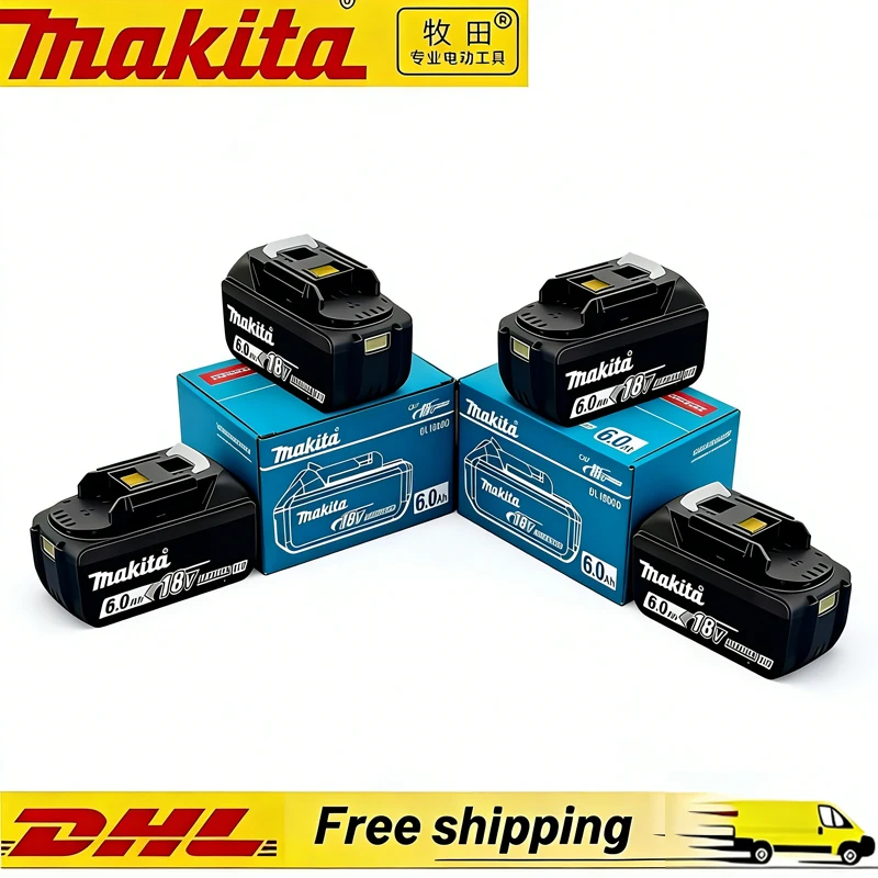 

New 2026 Makita BL1860 BL1850B BL1850 BL1840 BL1830 Screwdriver Battery & Charger 18v Replacement Power Tool Batteries.