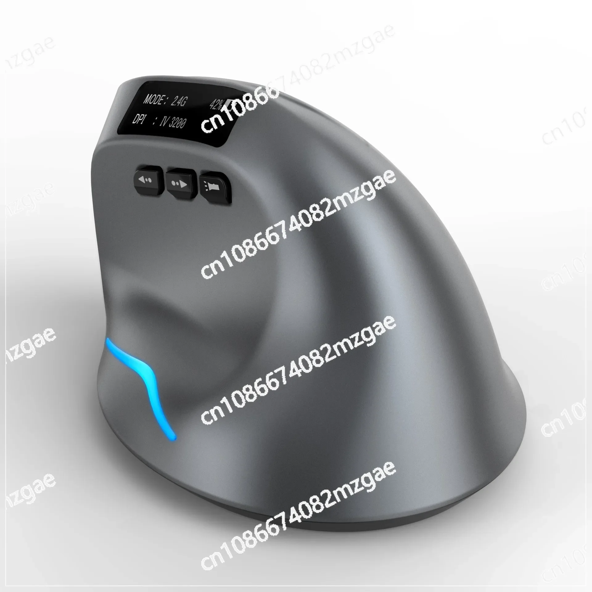 F-26C display screen Bluetooth wireless charging dual-mode grip vertical anti mouse hand mouse