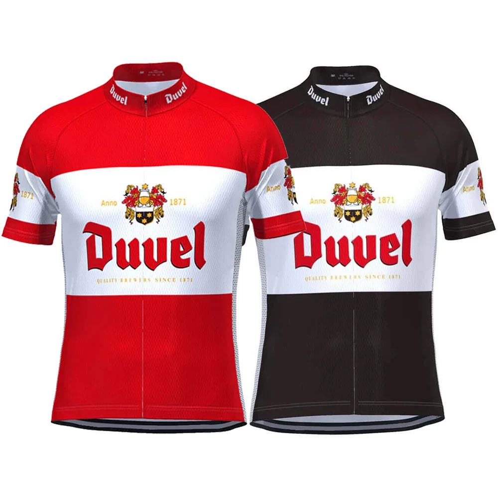 

Ретро Duvel велосипедный трикотаж для мужчин с коротким рукавом светоотражающий MTB Maillot Downhill Pro Team горный велосипед одежда летняя
