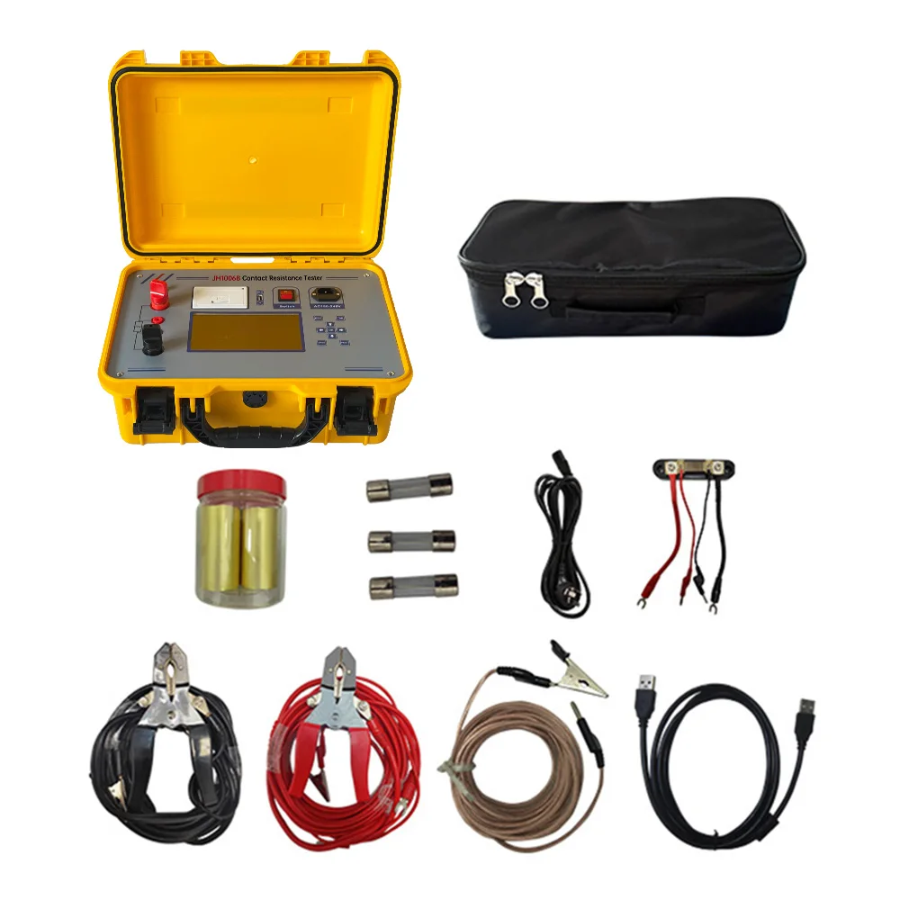 

CJ1006B High Precision DC 50/100/150/200A Micro Ohmmeter Circuit Breaker Loop Contact Resistance Tester Rapid Testing