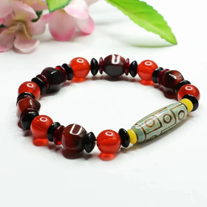 Juanyu authentic nine-eye beads red agate bracelet jewelry jewelry factory on behalf of MN1122584