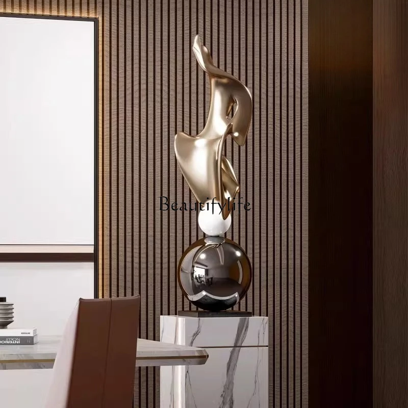 Light luxury art sculpture vertical ornament living room entrance floor decoration