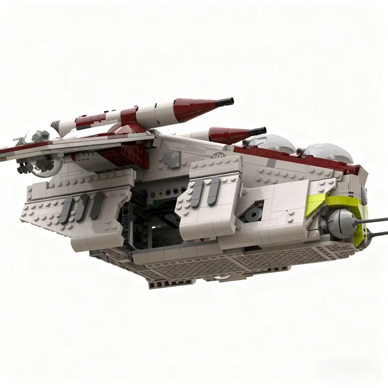 1641pcs MOC Republic Gunship CW Version Star Battle Model Building Blocks Toy Christmas Gifts Construction Education DIY Brick view 2