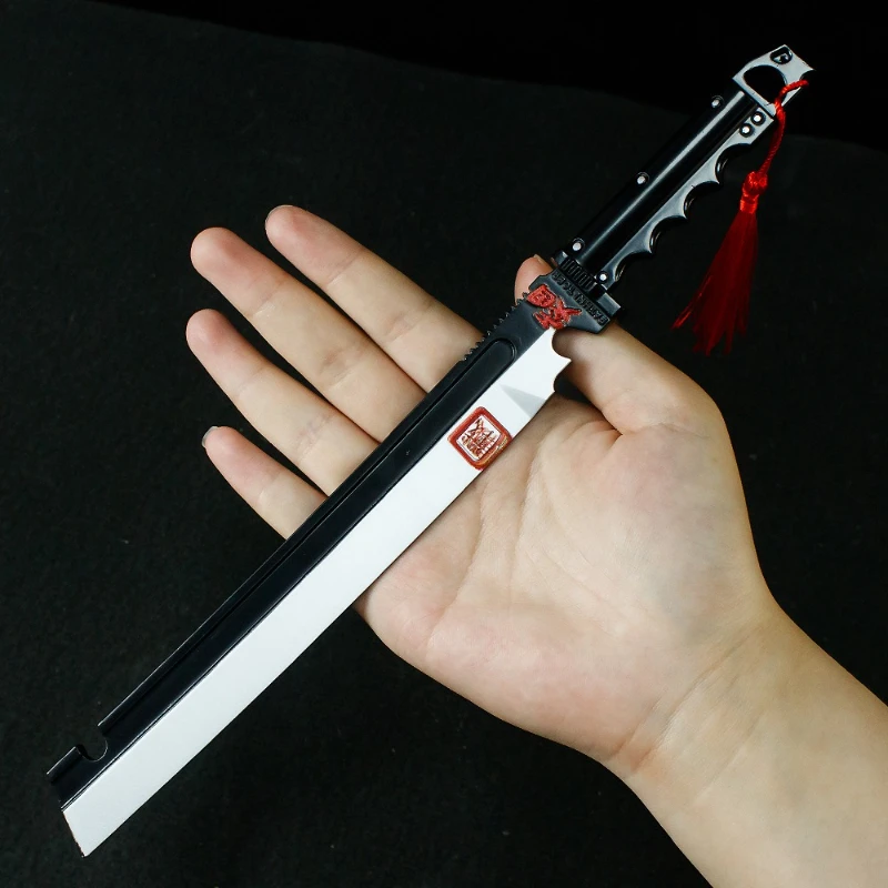 30 cm/11,81 Zoll Arena Breakout Kaisan Messer Spielperipheriegeräte Waffen Modelle Requisiten Metall Nahkampf Schwerter Messer Uncut Crafts Junge Geschenke
