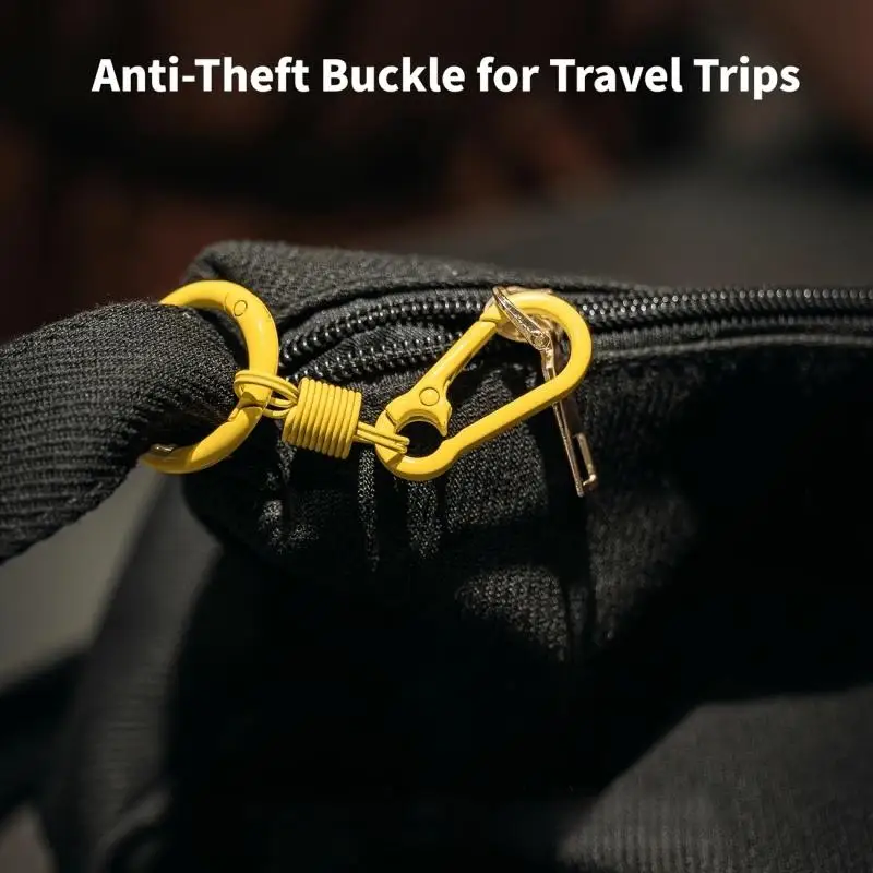 4Pcs Portable Anti-Theft Fasteners, Backpack Anti-Opening Buckles, Anti-Mis-Opening Zipper Pull Locks