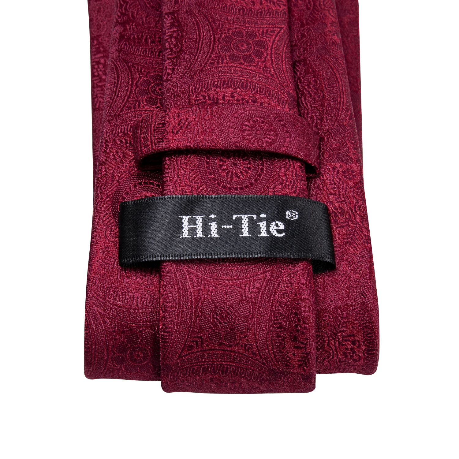 Hi-tie conjunto de gravata de presente masculino vinho tinto borgonha paisley gravata de casamento de seda para homens design de moda qualidade lenço abotoadura dropshipping