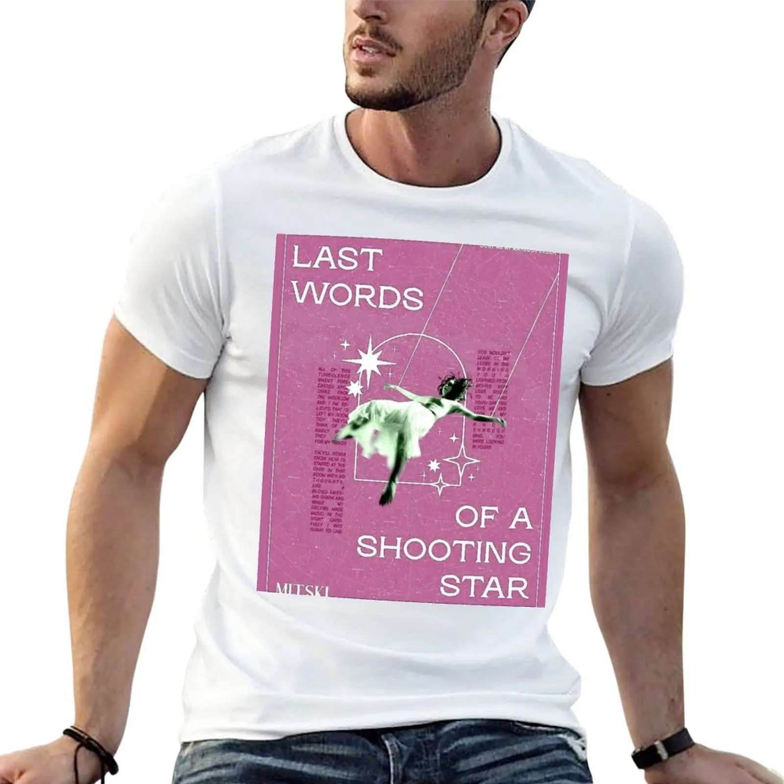 

Recoloured Fanmade Poster Shooting Star T-Shirt t shirt for man 100 percent cotton t shirts with prints T-Shirt