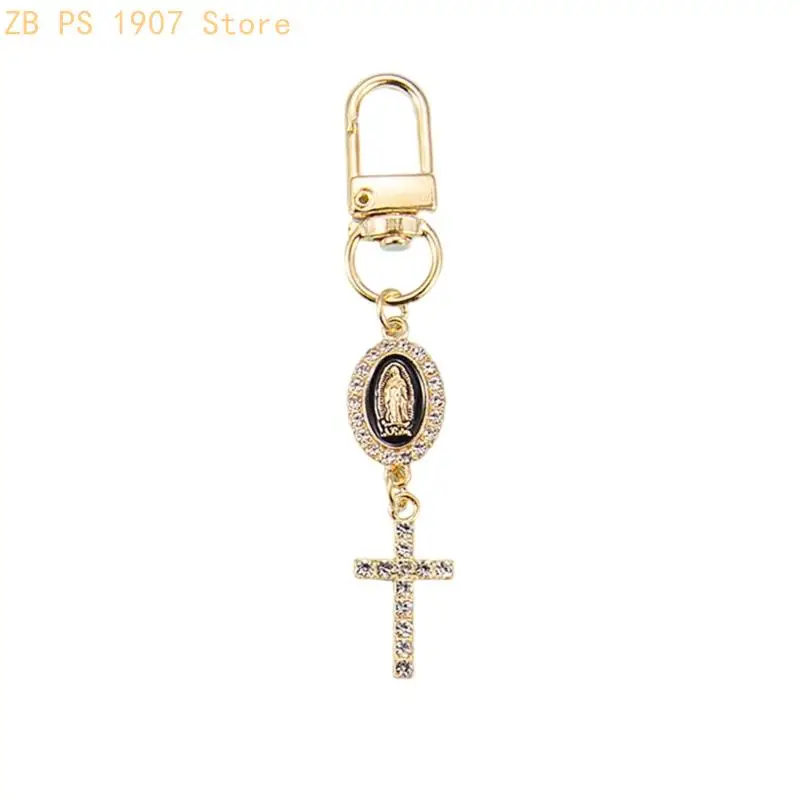 Decorative Chain Charm with Pendant Detail, Gold Tone Hardware and Trim for