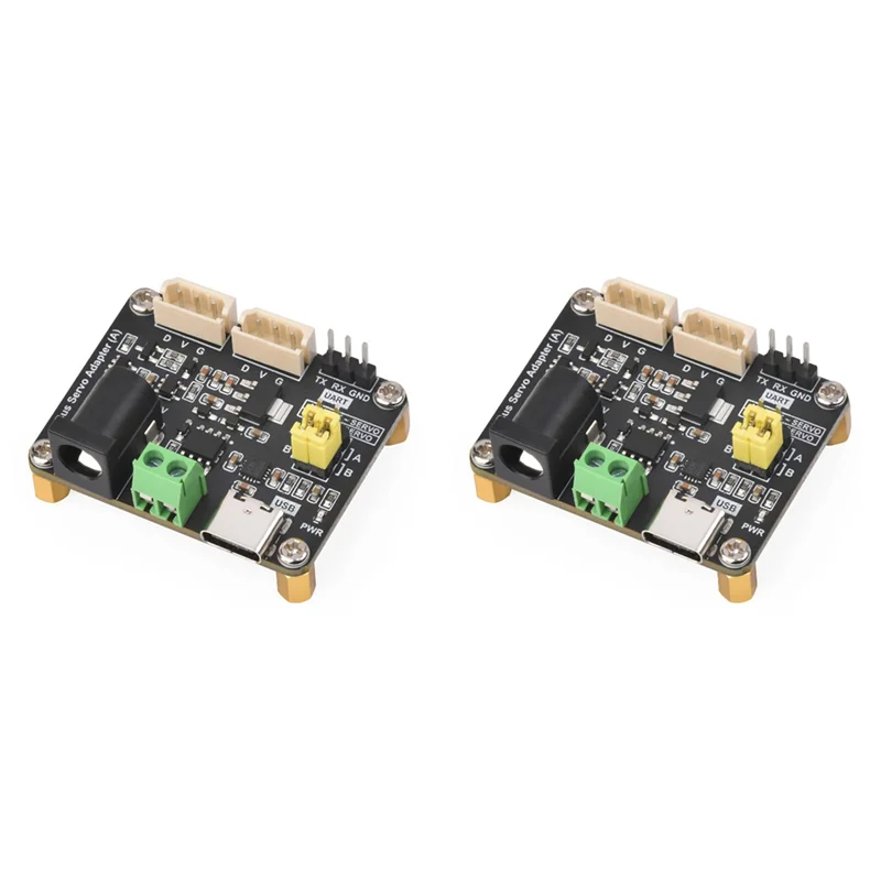 

Плата драйвера сервопривода последовательной шины ABGI-2X интегрируется источник питания сервопривода и сервоконтроллер для Raspberry Pi/для Arduino/ESP32