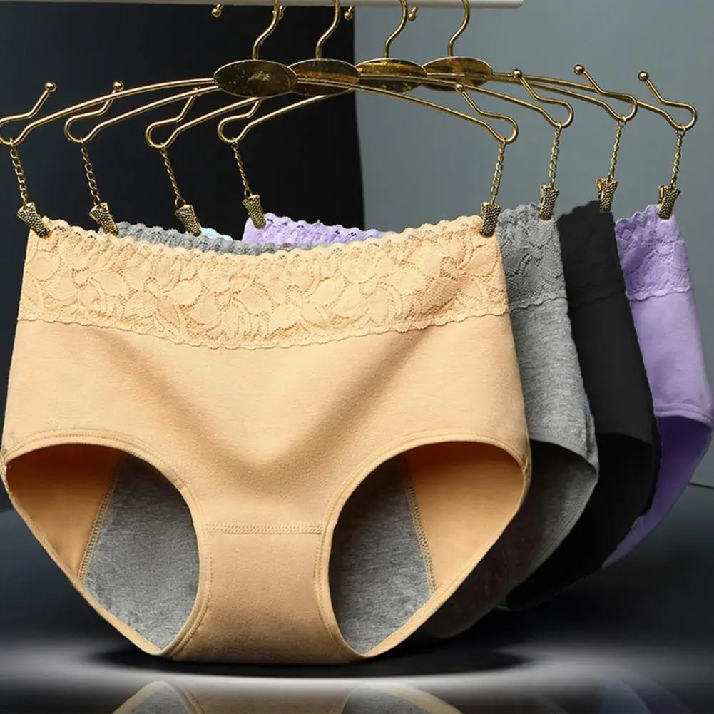 Women Underpants  Casual Close Fit Leak Proof Menstrual Period Briefs  Female Underpants