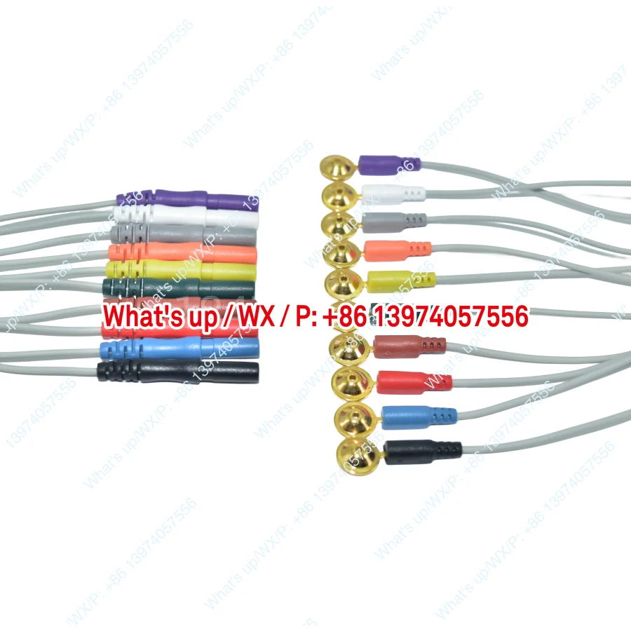 1pc   General-purpose EEG brain electrode line, Nicoli DIN1.5 Shanghai Nuocheng, Optoelectronics, length 1.5 meters