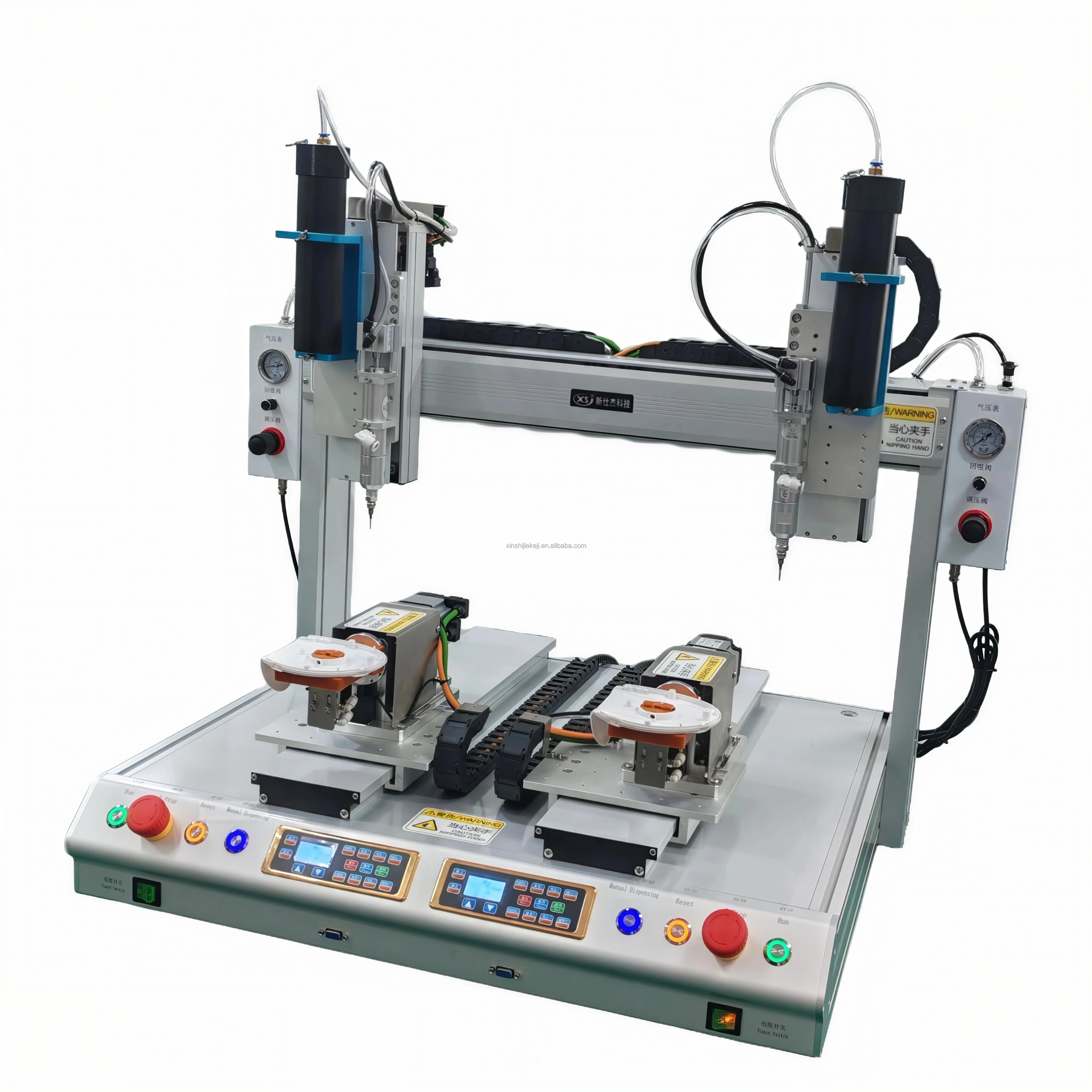 Fully Automatic Electric Epoxy Resin Glue Dispenser With Cold Glue & Hot Melt Glue For Notebook Computers And Mobile Phone Cases