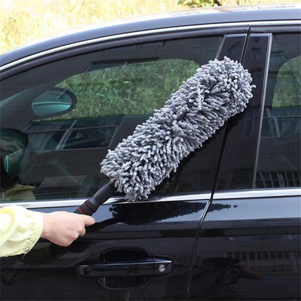 

Retractable Microfiber Car Wax Brush Multifunction Car Duster Removing Cheaner For Furniture Cleaning Tool Microfiber Car Washer