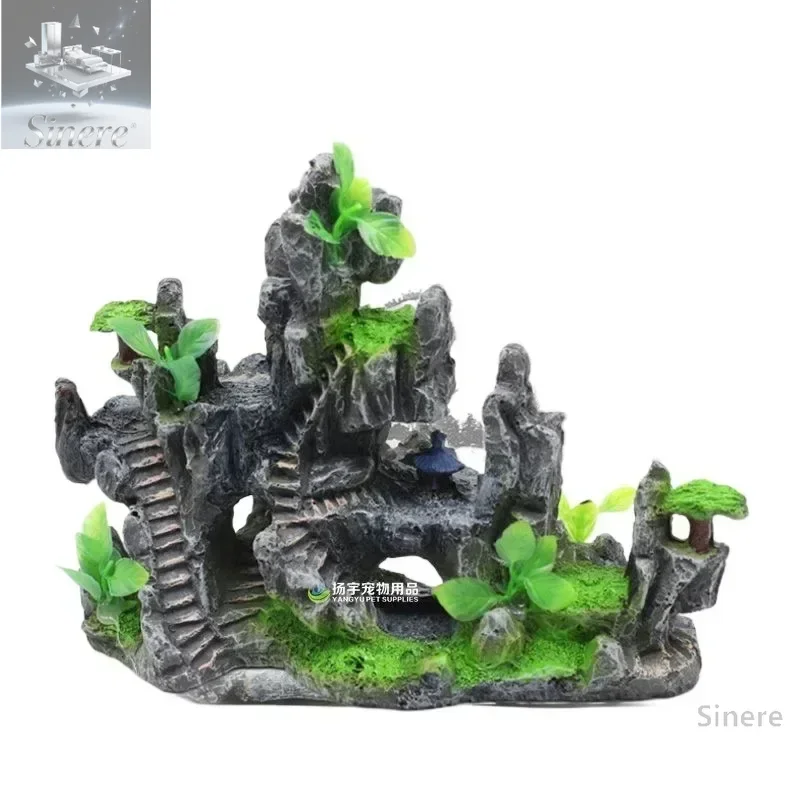 fish-tank-landscaping-decorative-resin-rockery-aquarium-rockery-stone-ecological-landscape-package-ornament